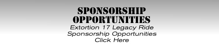 Sponsorship Opportunities for Extortion 17 Legacy Ride Sponsorship Opportunities